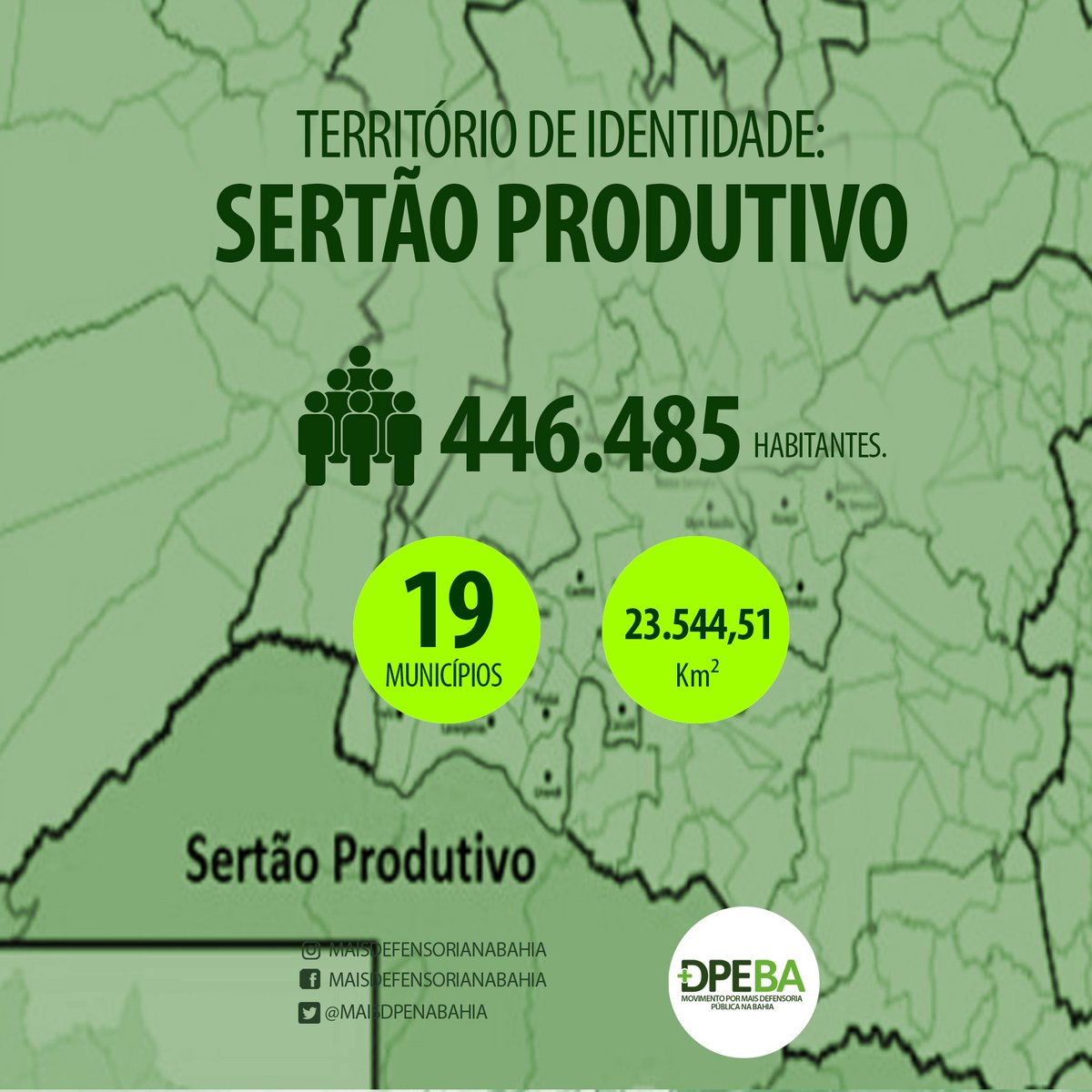 MaisDPEnaBahia's tweet image. Déficit de Defensoria e Defensores(as) por região ou território de identidade.  PRECISA-SE DE DEFENSOR(A) NO SERTÃO PRODUTIVO

#MaisDefensorianaBahia #defensoriasim #DefensoriaParaTodos #DefensoriaParaTodas #maisdefensoresnabahia