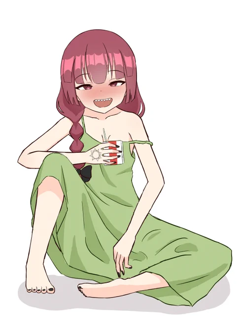 #ぼっち・ざ・ろっく #廣井きくり 人ん家で全話視聴したから絵を描くことができる 
