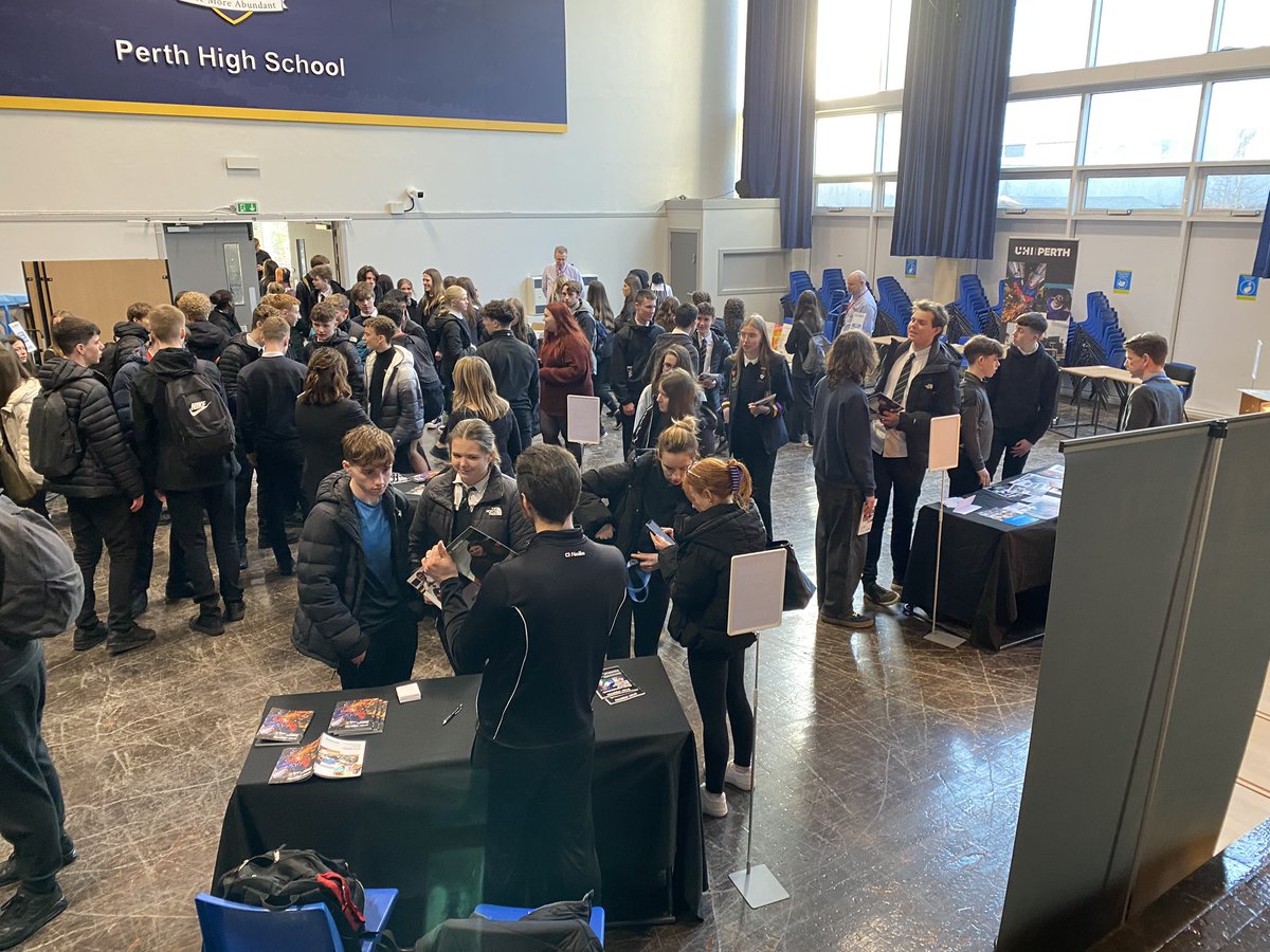 PerthHighSchool's tweet photo. A fantastic start to our Pathways event today. https://t.co/OUvXlUtx0U