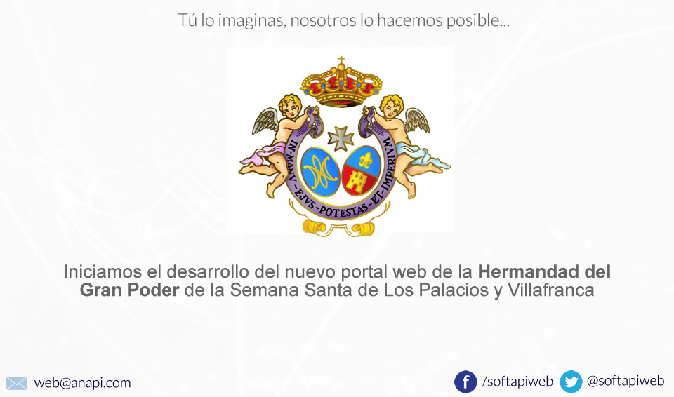 softapiweb's tweet photo. 📣 Iniciamos un nuevo desarrollo web cofrade con nuestra aplicación #h6web En esta ocasión para
@Hdad_Gran_Poder #HermandadGranPoder #LosPalacios
📱¿Deseas saber más sobre H6Web?
https://t.co/b8Fc3GK3de https://t.co/UWjgWggrCy