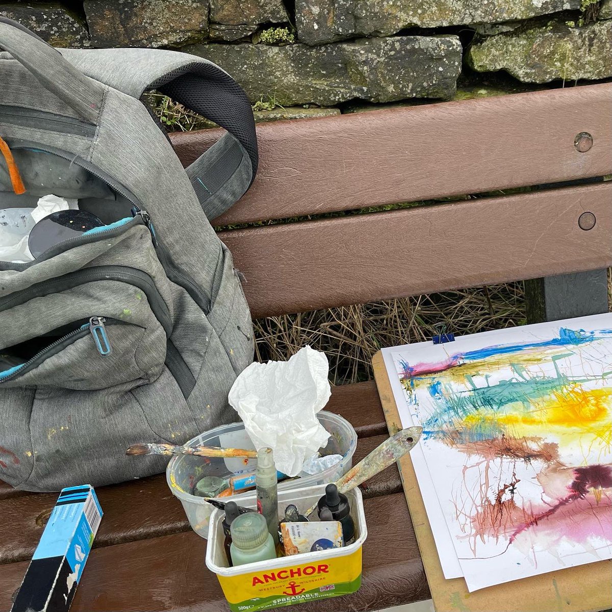 LizAckerleyArt's tweet image. Great to get out drawing and mark making as a reminder and reconnection for my wild flora Painting series #wildflora #abstractlandscape