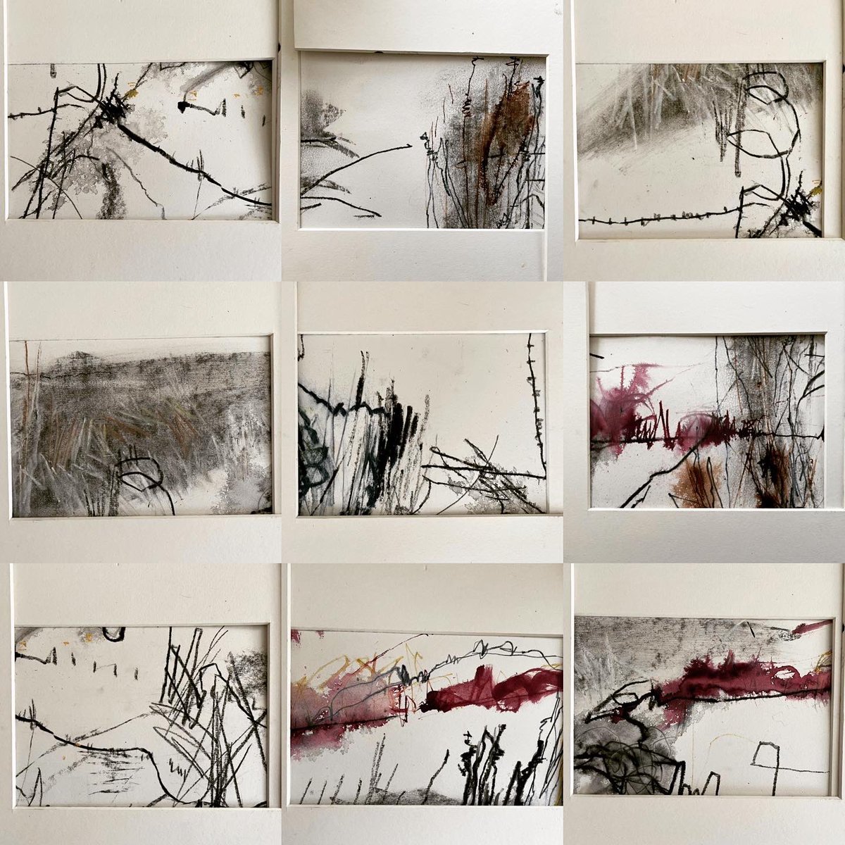 LizAckerleyArt's tweet image. Great to get out drawing and mark making as a reminder and reconnection for my wild flora Painting series #wildflora #abstractlandscape