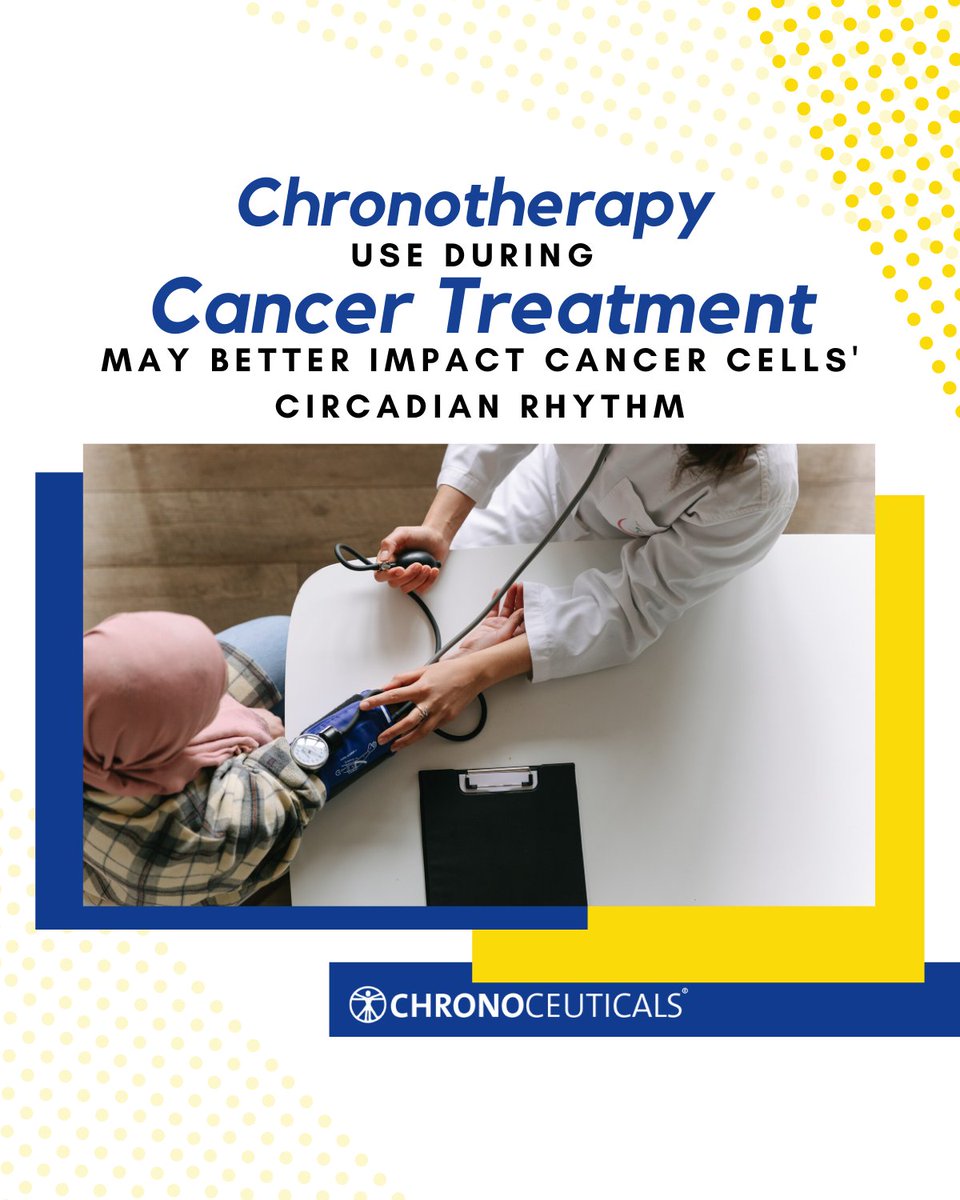 If you or a loved one are facing a battle with #cancer, learning more about internal clocks and how #chronotherapy interacts with them, may be one approach to gain an advantage over the disease and maximize treatment.

chronoceuticals.com/timing-everyth…