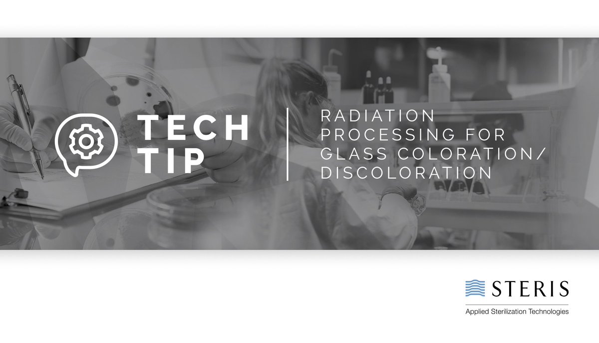 Our latest TechTip explains how irradiation processing can be used to change the color properties of glass without altering its physical properties or causing surface contamination: bit.ly/3lI25Ci  

#STERISAST #Radiation #Gamma