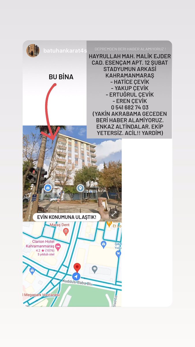 #TSKsahaya #AFADKahramanmaras