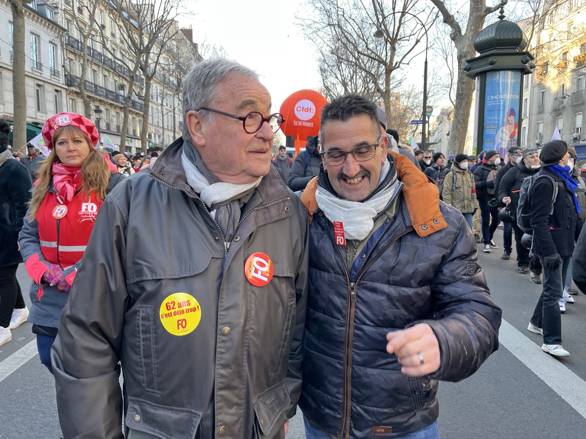 400 000 à Paris la suite samedi sur cette semaine nous ferons plus que le 31 janvier vive FO