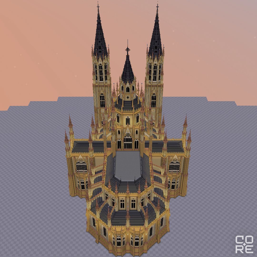 Bird view of our #Minecraft Cathedral