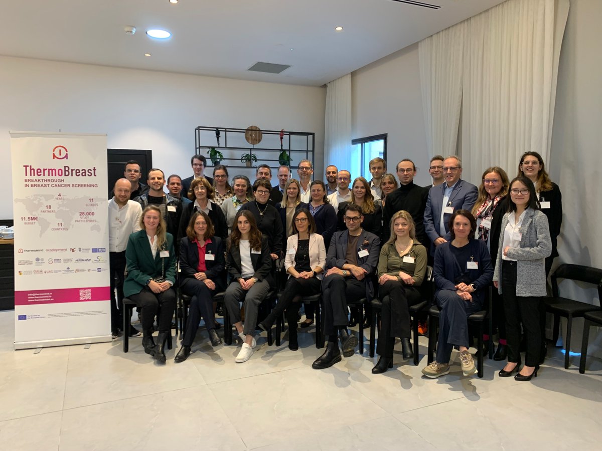 thermobreast's tweet photo. 🚀 🎉 The #ThemoBreast project kick-off meeting is happening now!

The ThermoBreast project consortium has gathered in Haifa, Israel, to begin this 4-year journey!

We are all excited to work together to make #breastscreening an enjoyable part of every woman's self-care routine! https://t.co/si15wKdryO
