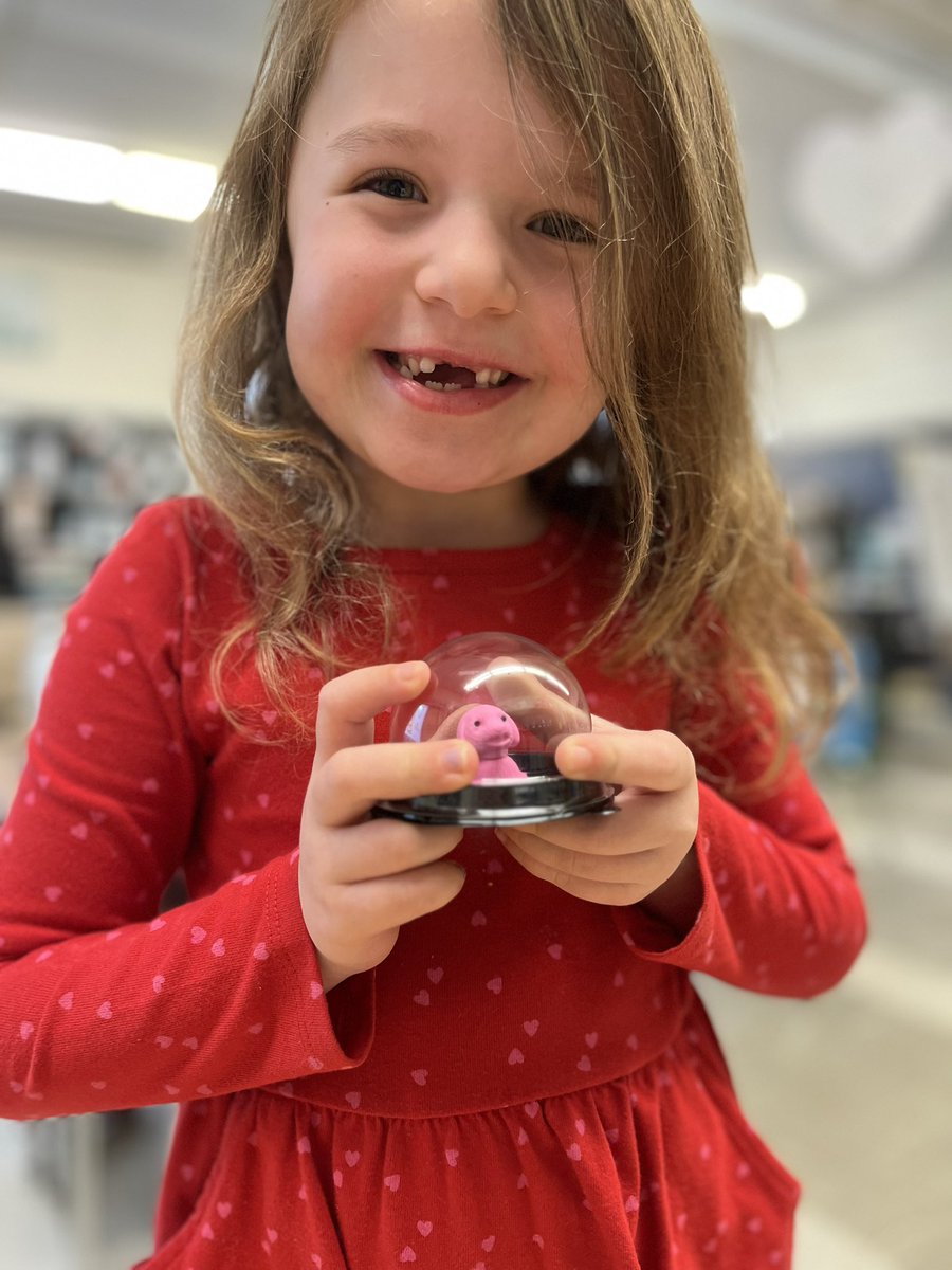 Someone earned a new desk pet! A pink friend named Lola, just in time for Valentine’s Day 💕🐶