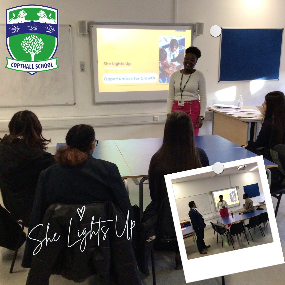 Copthall_School's tweet photo. Our students are enjoying their sessions with Joy Up Lifts: She Lights Up! @Copthall_School
Who believe: Know yourself to better lead yourself!
#JoyUpLifts #SheLightsUp #Empowerwomen #CopthallSchool https://t.co/G0aRvA18Mc