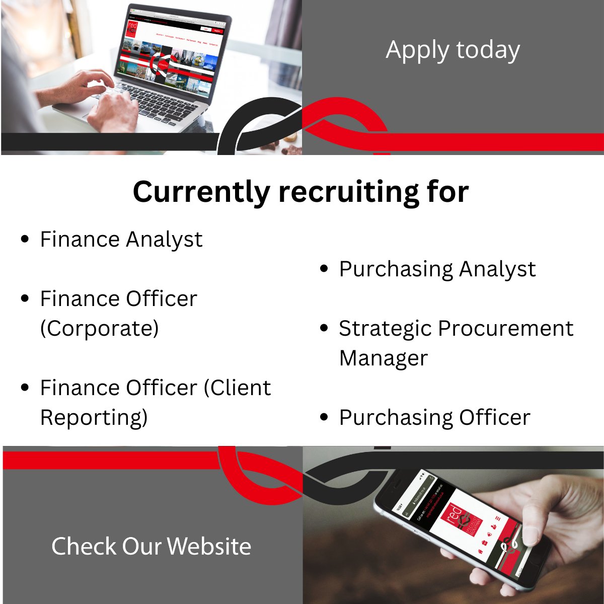 RedConsultUK's tweet image. Looking for a role in #Finance, #Purchasing or #Procurement? Then head over to our website for details - redconsult.co.uk/current-jobs.a…
Alternatively call Louise - 01412311170
#GlasgowJobs #PermJobs #PermRecruitment #FinanceJobs #PurchasingJobs #ProcurementJobs #RecruitingNow #ThisIsRed