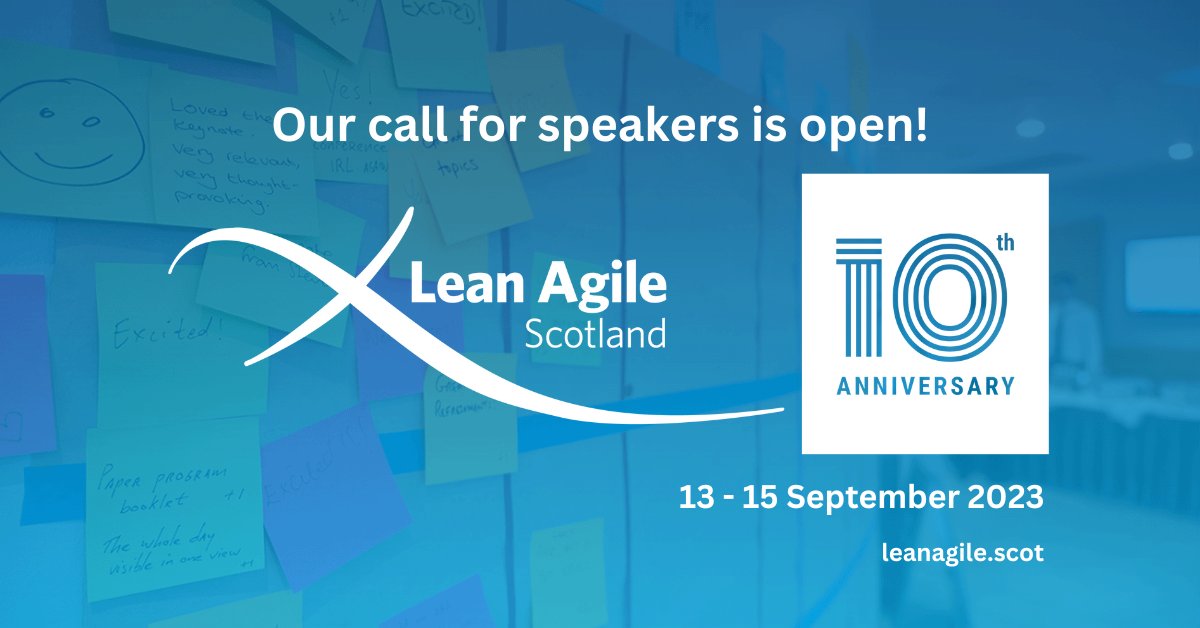 Our #lascot 2023 call for speakers is open! Find out more and submit your session via our call for speakers page: bit.ly/3DRWphd | #Agile #Lean #AgileThinking