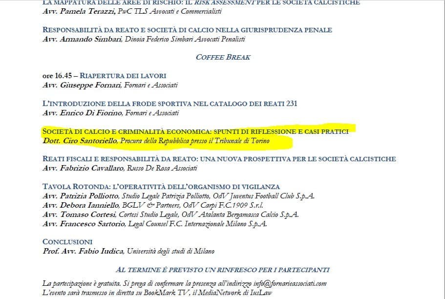 Juveatrestelle's tweet image. Volete che contestualizziamo le frasi di #Santoriello? Benissimo, sono state dette a un convegno organizzato dall'avvocato del #Napoli, #Grassani. Alla presenza di Piero #Sandulli (CONI). Dichiarazioni ancora più gravi alla luce del #contesto.