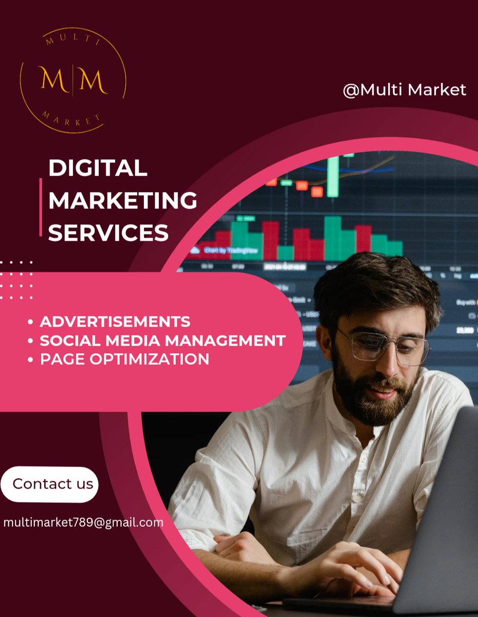Multi_Market_'s tweet photo. Promote your business and advertise your products &amp; services with Multi Market at high level

DM us if you are interested or want a solution for your query
E-Mail on- multimarket789@gmail.com 
#multimarket #digitalmarketer #onlinebusiness #digitallife #advertisements #socialmedia https://t.co/Yq5nAxweil