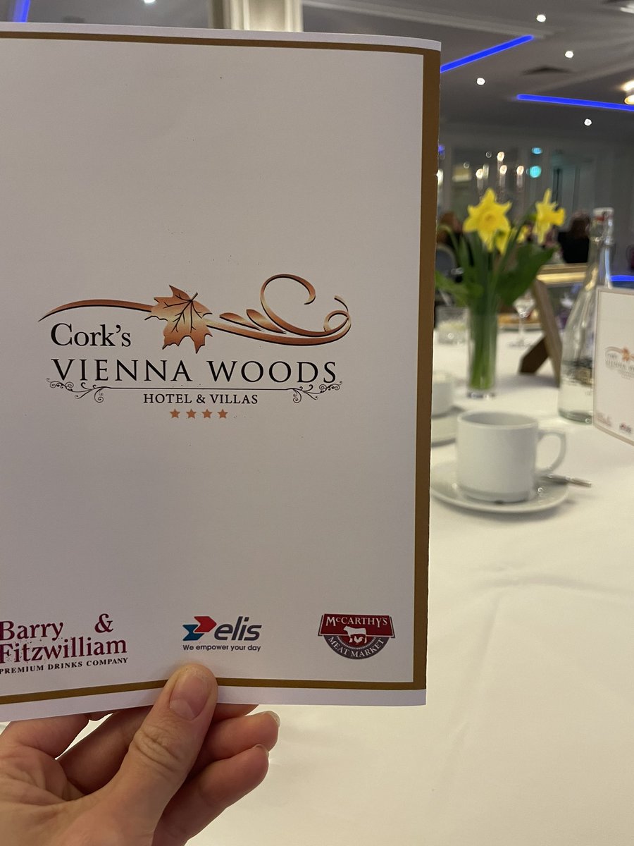 Delighted to sponsor the @IHFcomms Cork Branch- Employee of The Year Awards at Vienna Woods Hotel! Well done Clionadh Wrenne from the Carrigaline Court Hotel 🙌🏽