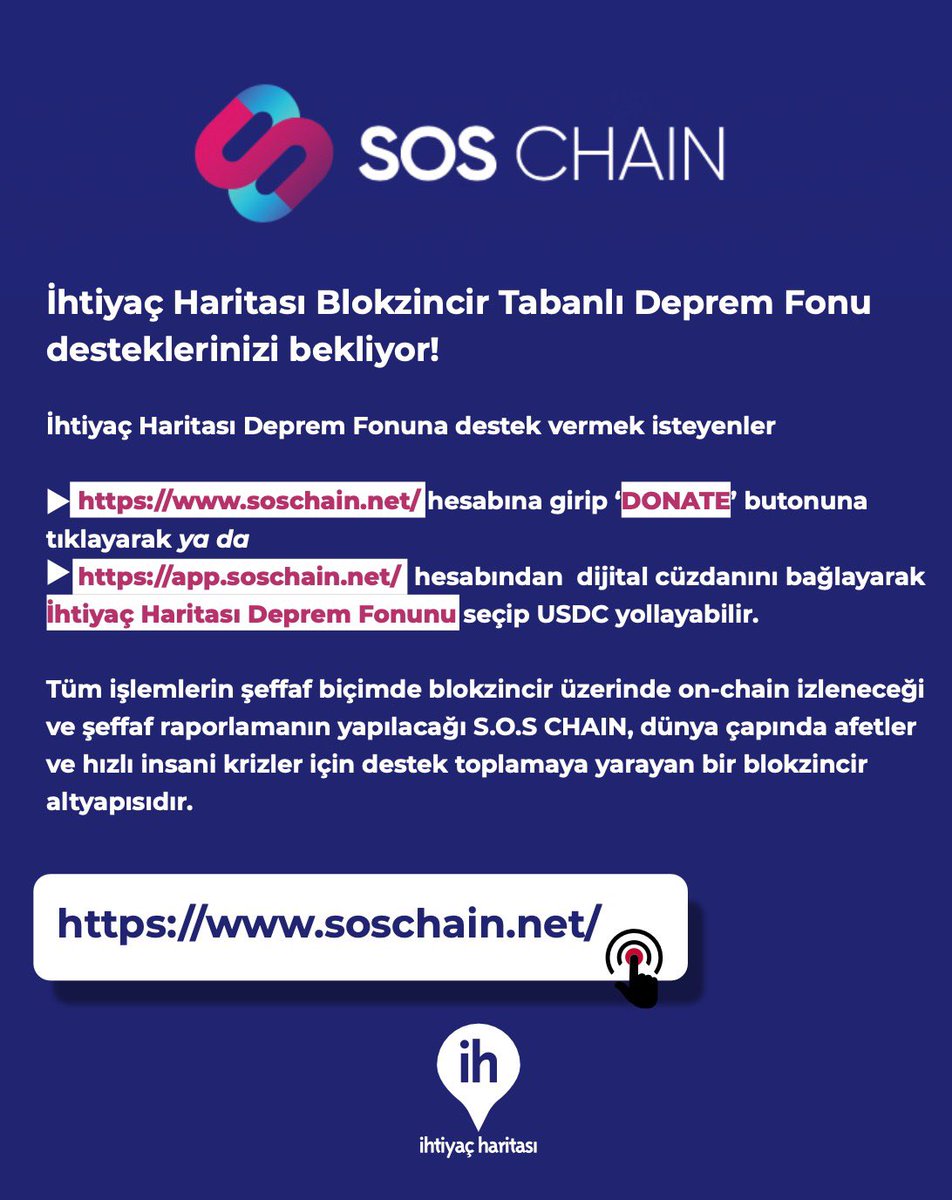 Bir yıl önce Avalanche Summit’e lanse ettiğimiz S.O.S Chain ile afette zarar görenlerin yanındayız.