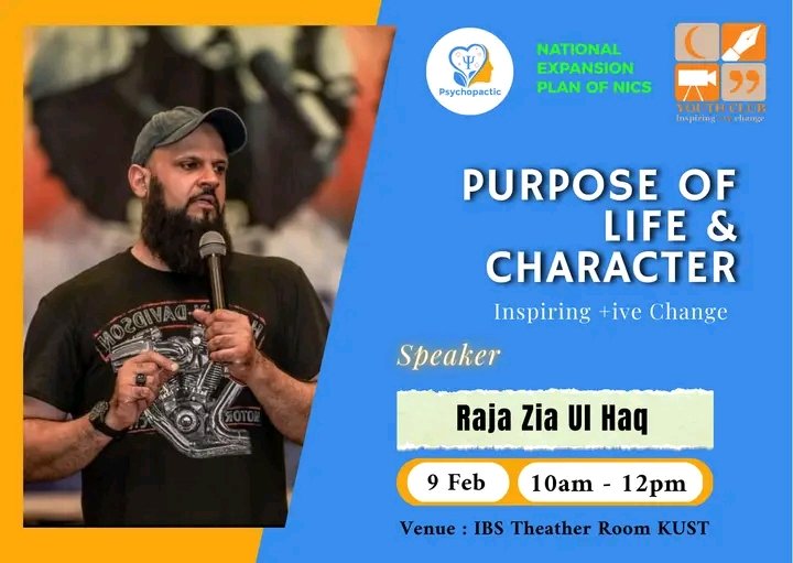 psychopactic's tweet photo. We will be joined by @ZiaulHaqRaja  from youthclub on the 9th of February. 
Topic of discussion: Purpose of life and character
Join Us! https://t.co/0WQfQegG8D