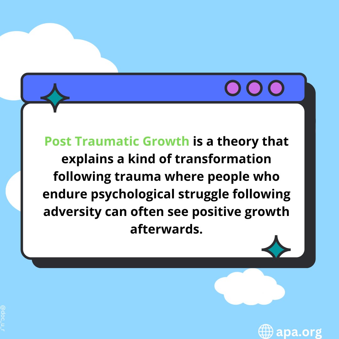 You may be familiar with the term Post-Traumatic Stress Disorder (PTSD).

. . . But did you know that the reverse experience is also possible?

Join us this month as we dive deeper into this topic.

Stay Tuned for more!

#PostTraumatic
#PostTraumaticGrowth
#MentalHealthAwareness