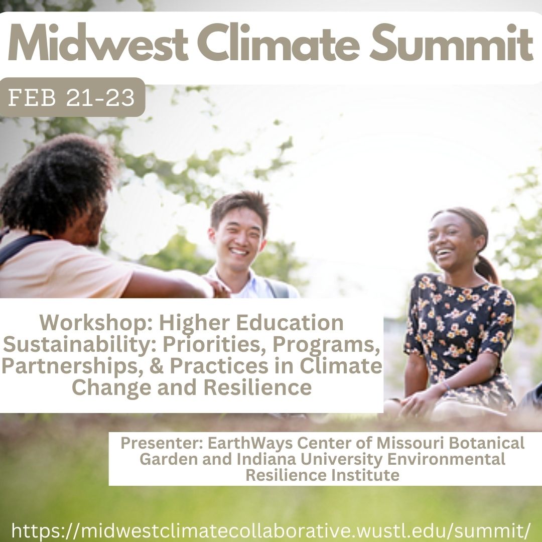 Midwest Climate Collaborative (@midwestcollab) on Twitter photo Universities can serve as community connectors, demo sites for new technologies & practices & a training ground for climate leaders. Learn more: #MidwestClimateSummit with @EarthWaysCente <a href="/mobotgarden/">MO Botanical Garden</a> and IU's Env. Resilience Institute <a href="/Prepared4Change/">IU Environmental Resilience Institute</a> midwestclimatecollaborative.wustl.edu/summit/ Universities can serve as community connectors, demo sites for new technologies & practices & a training ground for climate leaders. Learn more: #MidwestClimateSummit with @EarthWaysCente <a href="/mobotgarden/">MO Botanical Garden</a> and IU's Env. Resilience Institute <a href="/Prepared4Change/">IU Environmental Resilience Institute</a> midwestclimatecollaborative.wustl.edu/summit/
