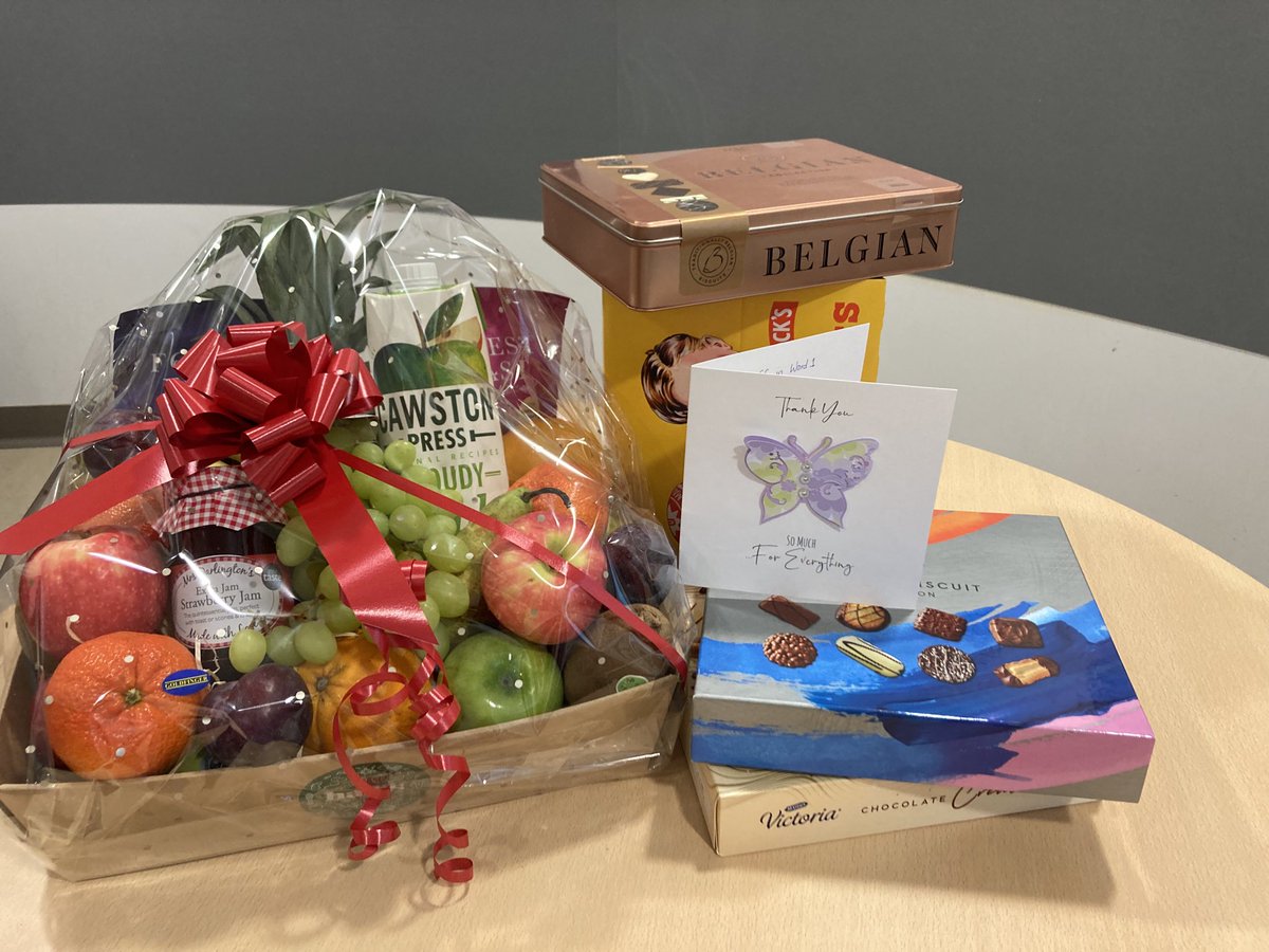 katescoot02's tweet photo. Another beautiful token of appreciation for the ward 1 team. This family, having suffered a tragic loss came to the ward today to deliver this gift and personally thank me and my team for the care given to their late father and to them as they sat with him ⁦⁦@mneil02⁩ https://t.co/3xPu5Dnodt