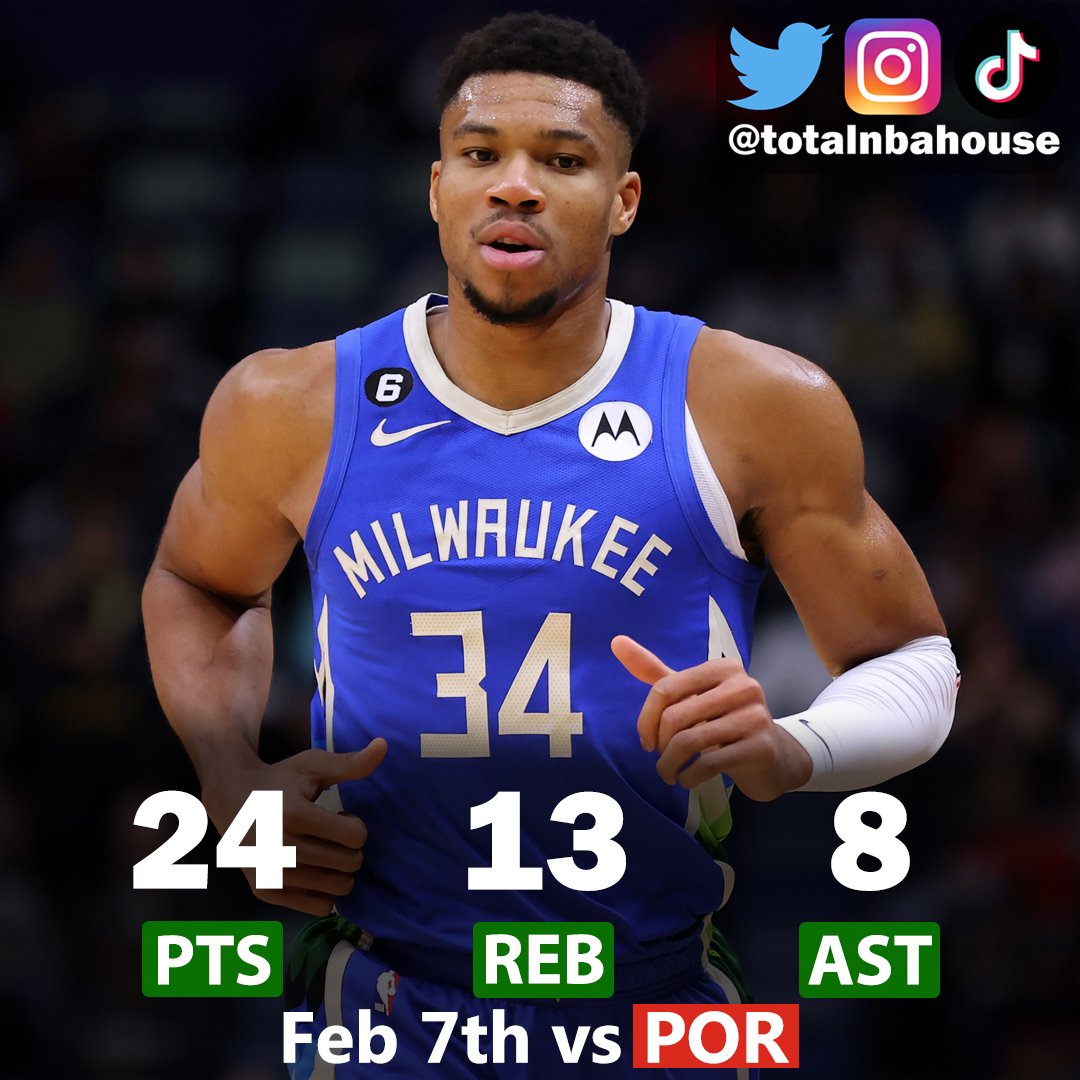 TotalNBAHouse's tweet image. Giannis Antetokounmpo this season:
32.2 PPG
12.2 RPG
5.3 APG
54% FG

Does he have a case for the MVP?