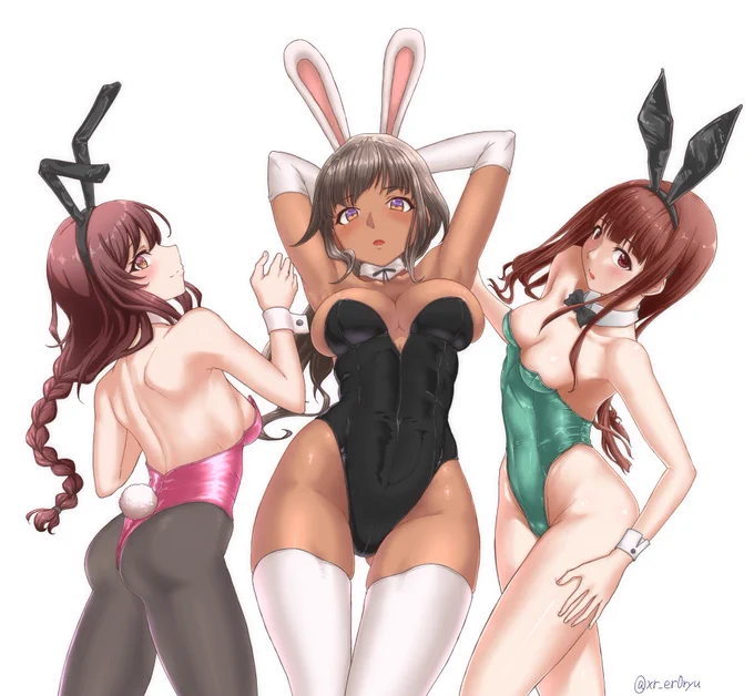 遅くなりましたが今年もよろしくお願いします。のバニー絵。 