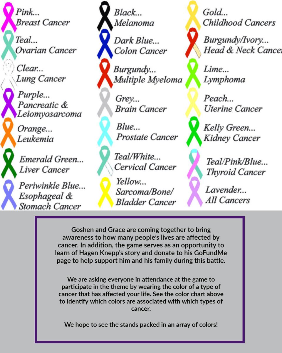 Join us tomorrow for "Fight Together Night" at the men's basketball game at 7:00 pm as the Lancers and Maple Leafs bring awareness to how many people's lives are affected by cancer and support Grace player Hagen Knepp.

goleafs.net/news/2023/2/7/…