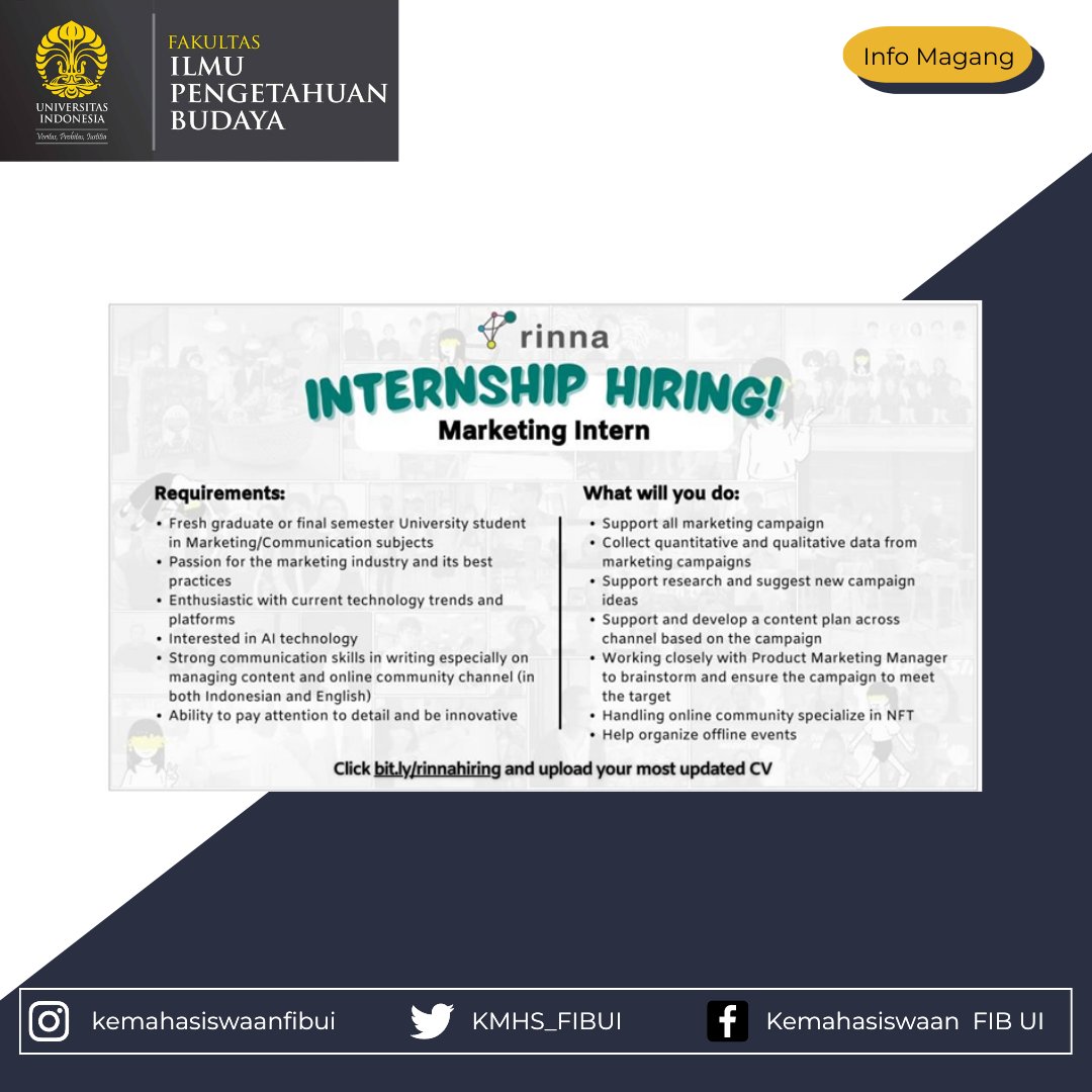 Kemahasiswaan FIB UI tweet media