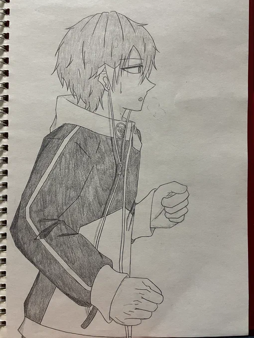 #落書き #お絵描き #イラスト
#オリキャラ #カラーヒューマンズ 
#吹雪藍琉

今日の一歩は明日のスタートライン
by 藍琉
毎日コツコツ頑張ろう👍👍👍 