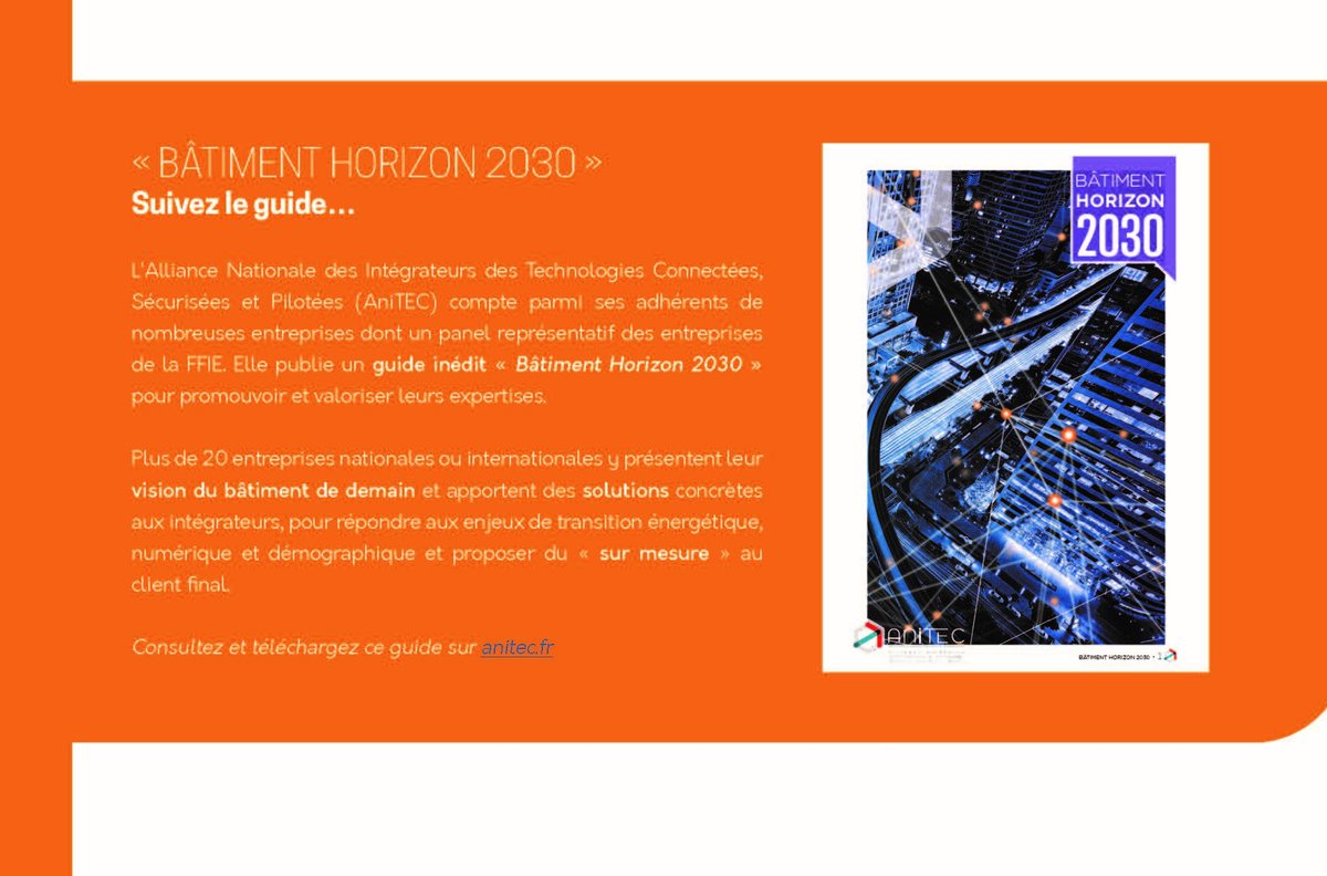 Un grand merci à la <a href="/FIEEC/">FIEEC</a>  pour ce bel article dans le numéro de février de son magasine 𝗘𝗹𝗲𝗰𝘁𝗿𝗼𝘁𝗲𝗰𝗵 𝗠𝗮𝗴. Une belle mise en avant pour nos entreprises partenaires de l'<a href="/fr_anitec/">Anitec</a> . Pour retrouver le guide Bâtiment Horizon 2030 c'est ici 👉anitec.fr/batiment-horiz…