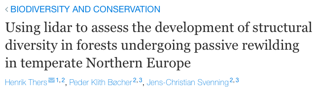 RewildingS's tweet photo. Today we're looking at passive rewilding in Northern Europe in a paper that uses lidar to investigate the structural diversity of forests
1/
#rewilding #rewildingscience https://t.co/6HSOaEsAUa