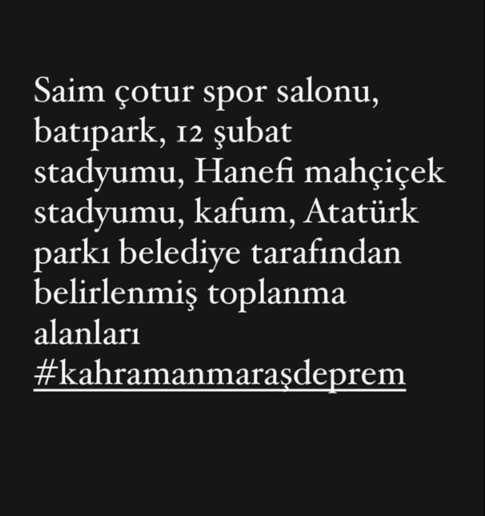 #kahramanmarasdepremi #afad #HalukLevent MARAŞ İÇİN SIĞINMA ALANLARIDIR BU BÖLGELERE YARDIM ARAÇLARI GÖNDERİYORUZ. LÜTFEN DESTEK OLUN.
