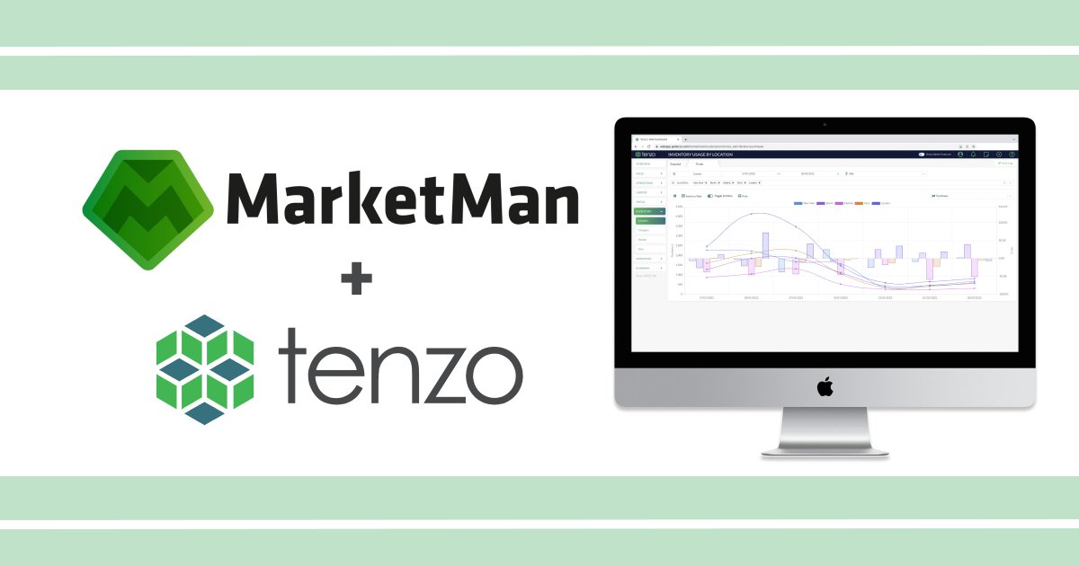 tenzoinc's tweet photo. It's day 7 and we are spotlighting @marketmanhq! 🤩

We work with MarketMan to give you all the inventory reporting you need. Plus when you connect your POS, labour tool and MarketMan accounts, Tenzo gives you access to instant flash P&amp;Ls. 📊

#integrationebruary #tenzo https://t.co/SnBLuAFzd3