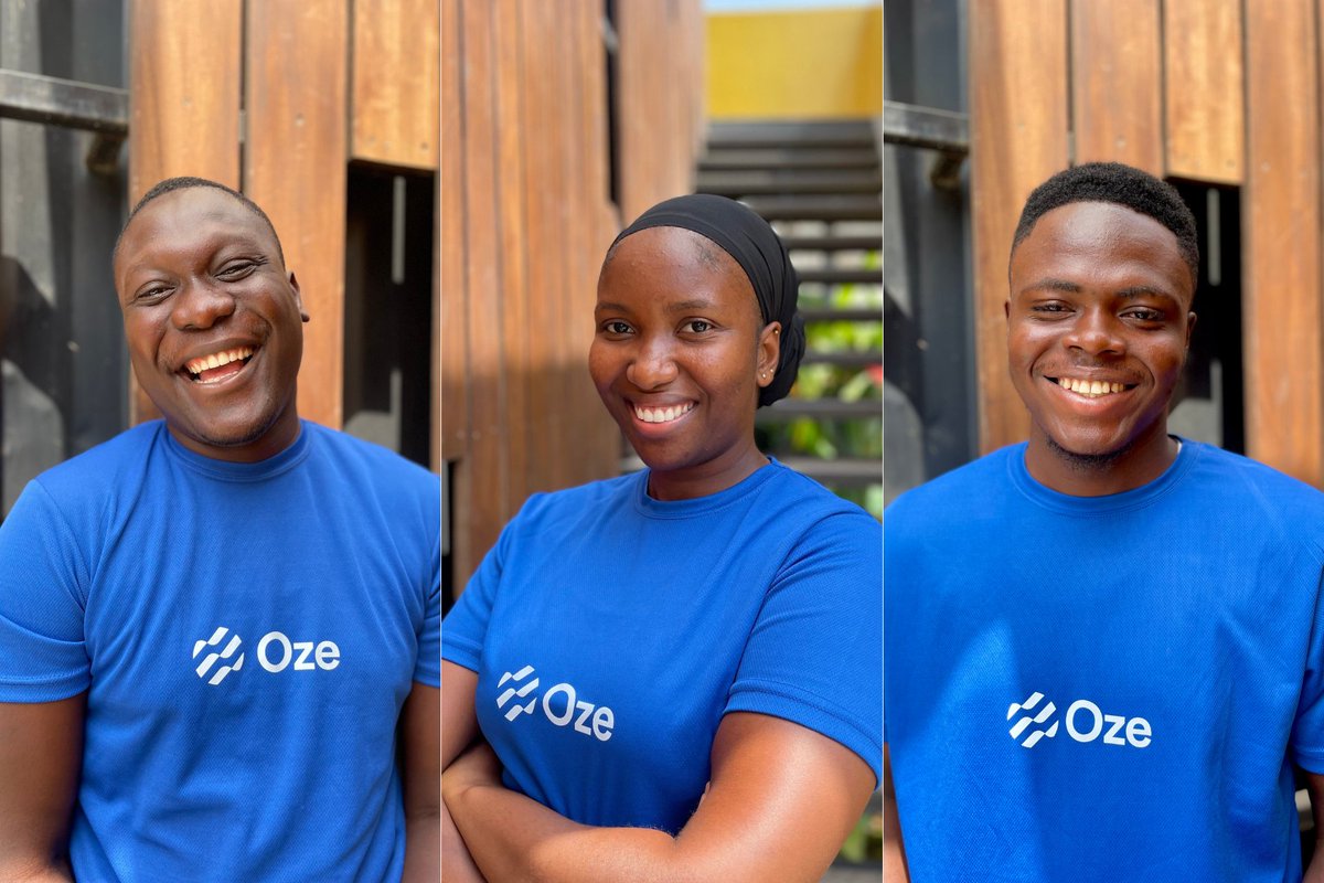oze's tweet photo. Meet our newest Field Sales Associate Team in Accra; Sylvester, Chidera and Gideon! 🎉We can't wait to see all you accomplish! Welcome to #TeamOze #DoBusinessBetter #heretohelp #ozeapp #saleteam #newrecruits #fsas #careersatoze https://t.co/YbthZW74nP