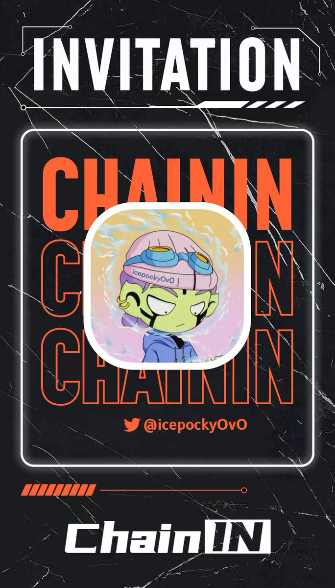 Imicepocky's tweet photo. I'm proud to join @ChainINKOLs https://t.co/iBTiyqIZUF