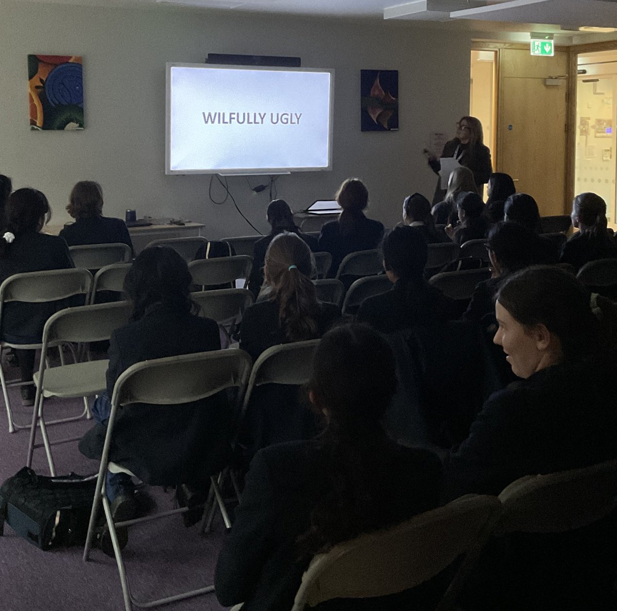 StMarysSchoolGX's tweet photo. Thank you to Mrs Francisco who hosted our second #Scholarship #MASTERCLASS last week about Brutalist Architecture and the concept of a structure being 'willfully ugly' - the talk gave students the opportunity to consider the buildings around us #Scholarship #SMSpirit #opportunity https://t.co/hFbJcDo6wY
