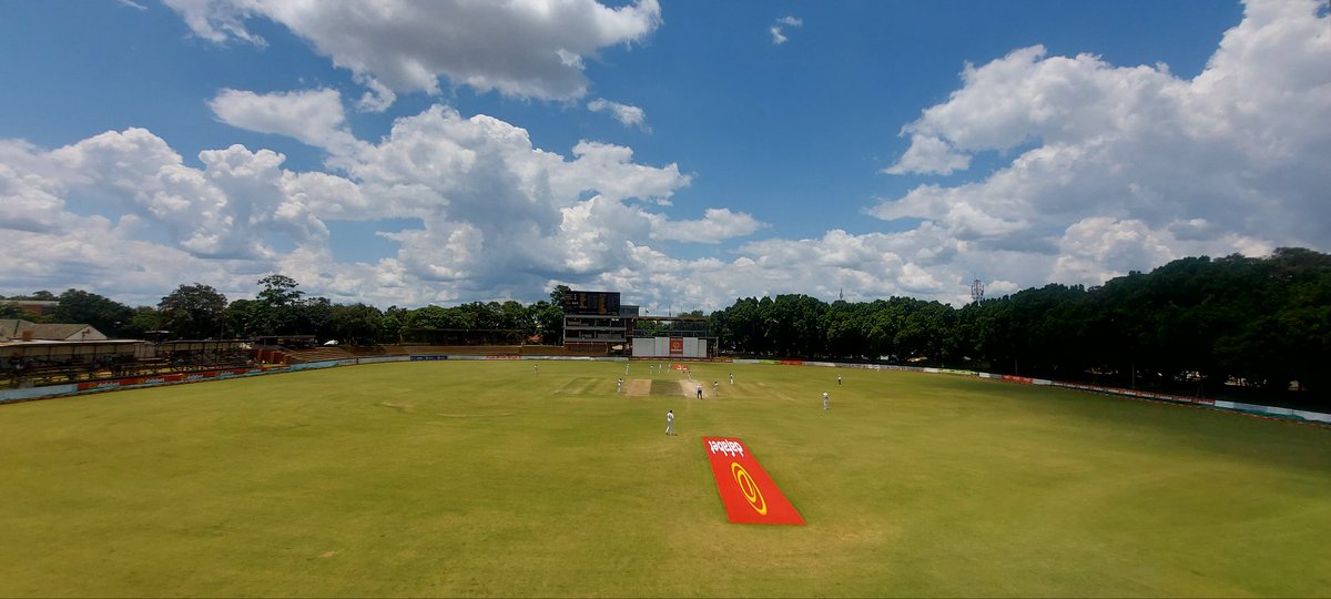kwirirayi's tweet photo. Its all bright at Queen's again. A good day for Test cricket #hellobulawayo https://t.co/NPBxgKBT2I