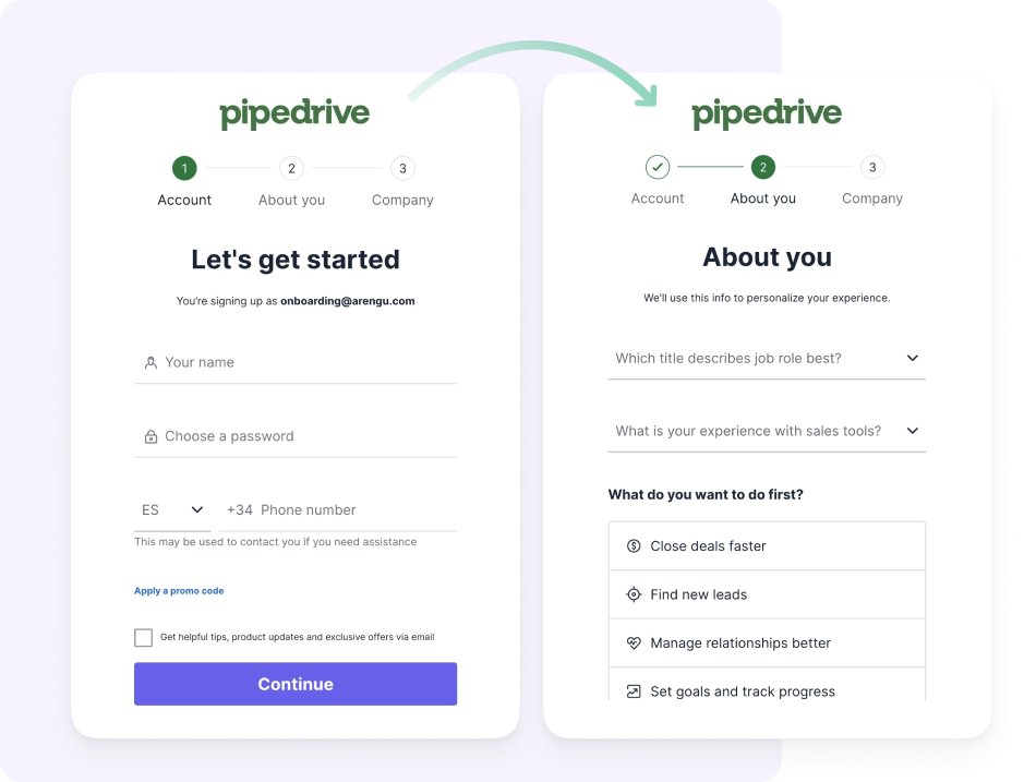 Arengu (YC S21) (@arengu) on Twitter photo Check out the new tip off the week! π π π π 
Showing progress is a must-have when splitting the form in multiple steps. The user will know how much is left to fill out and will avoid drop offs.
For more tips, click here!  πarengu.com/signup-forms-bβ¦ Check out the new tip off the week! π π π π 
Showing progress is a must-have when splitting the form in multiple steps. The user will know how much is left to fill out and will avoid drop offs.
For more tips, click here!  πarengu.com/signup-forms-bβ¦