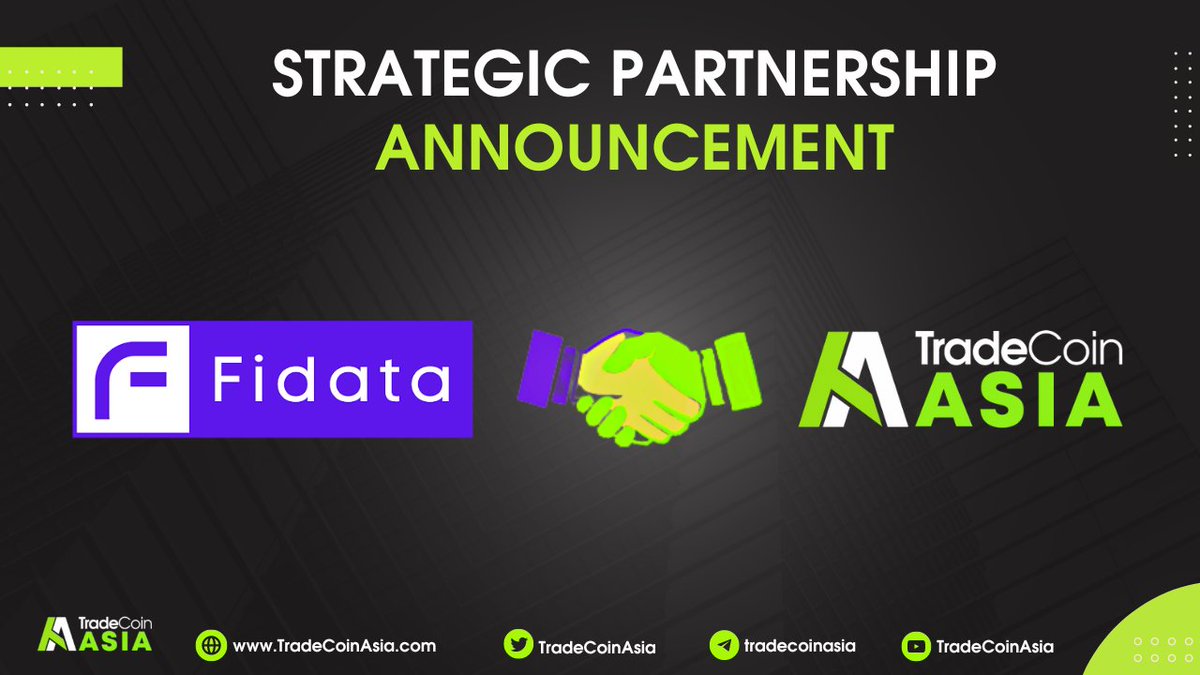 JohnnyThong7's tweet photo. 📣TradeCoinAsia x FiData
🔥 TradecoinAsia trân trọng thông báo về thỏa thuận hợp tác toàn diện với FiData trong mảng truyền thông, data & thông tin về lĩnh vực Blockchain tại thị trường Việt Nam đến cộng đồng nhà đầu tư Crypto tại Việt Nam.
#fidata #partner https://t.co/1qA01ghxhW