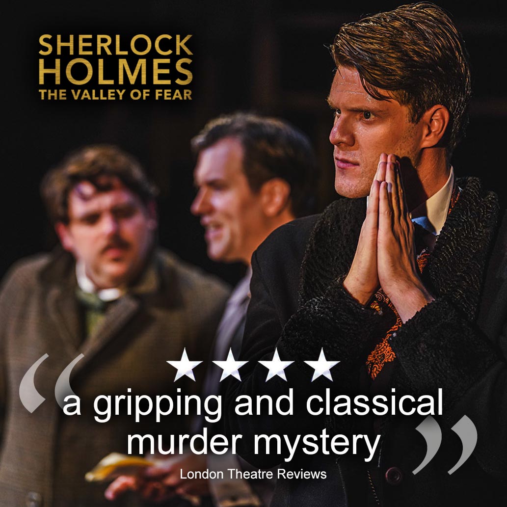The_Garrick's tweet photo. 🕵️‍♂️ HERE THIS WEEK ❗

SHERLOCK HOLMES: THE VALLEY OF FEAR, presented by @Blackeyedtheatr, is here for the next three days, and the reviews speak for themselves! Grab your tickets now 🔍

🗓 Tue 7th - Thu 9th Feb - 7.30pm
🎟 https://t.co/hBw7ooDJDt https://t.co/lHttOE4csE