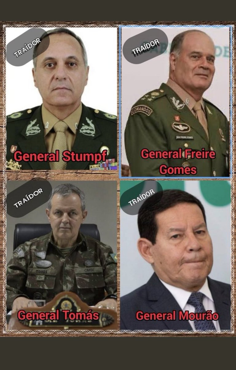SERGIOBAENSPA's tweet photo. TODOS OS OFICIAIS GENERAIS DAS FFAA BRASILEIRAS SÃO COVARDES 🤬 https://t.co/t1tZemdWvz
