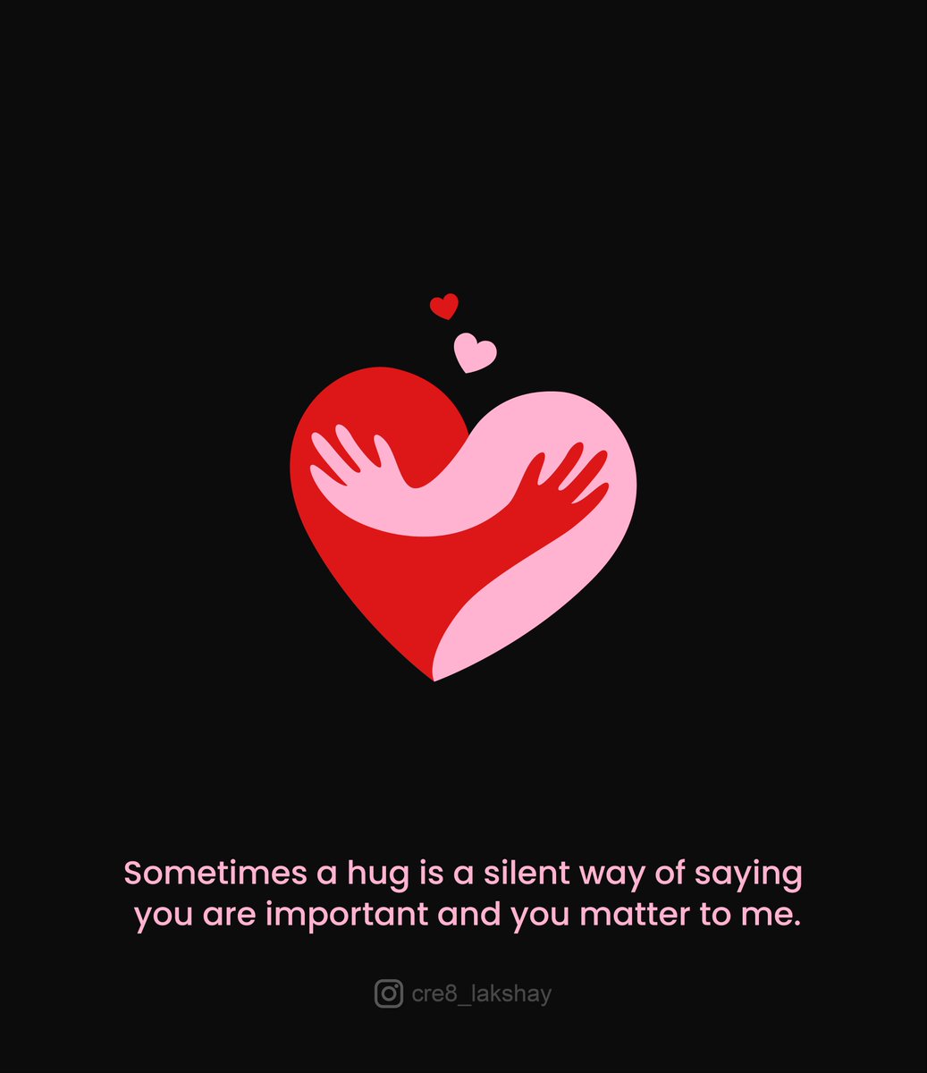 lakshaydesigns's tweet photo. Sometimes a hug is worth more than a thousand words. #hugday 🤗

Retweet if you relate 🙌

#hugday❤ #hug #hugs #hugsandkisses #hugsfrombehind #hugsandkisses💋 #hugdayspecial #valentines #valentinesday #relationshipquotes #hugsomeone #hugging #hugday2023 https://t.co/AZFWpymQjV
