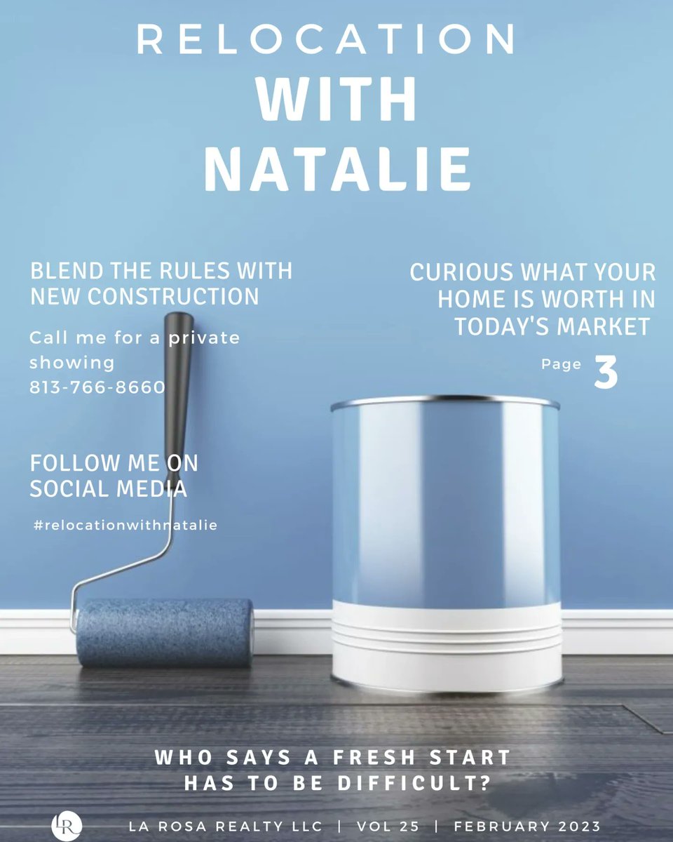 relocationwith's tweet image. February 2023
Who says a fresh start has to be difficult. #RealEstate #Relocationwithnatalie #magazine #fullspread #insta #fb
