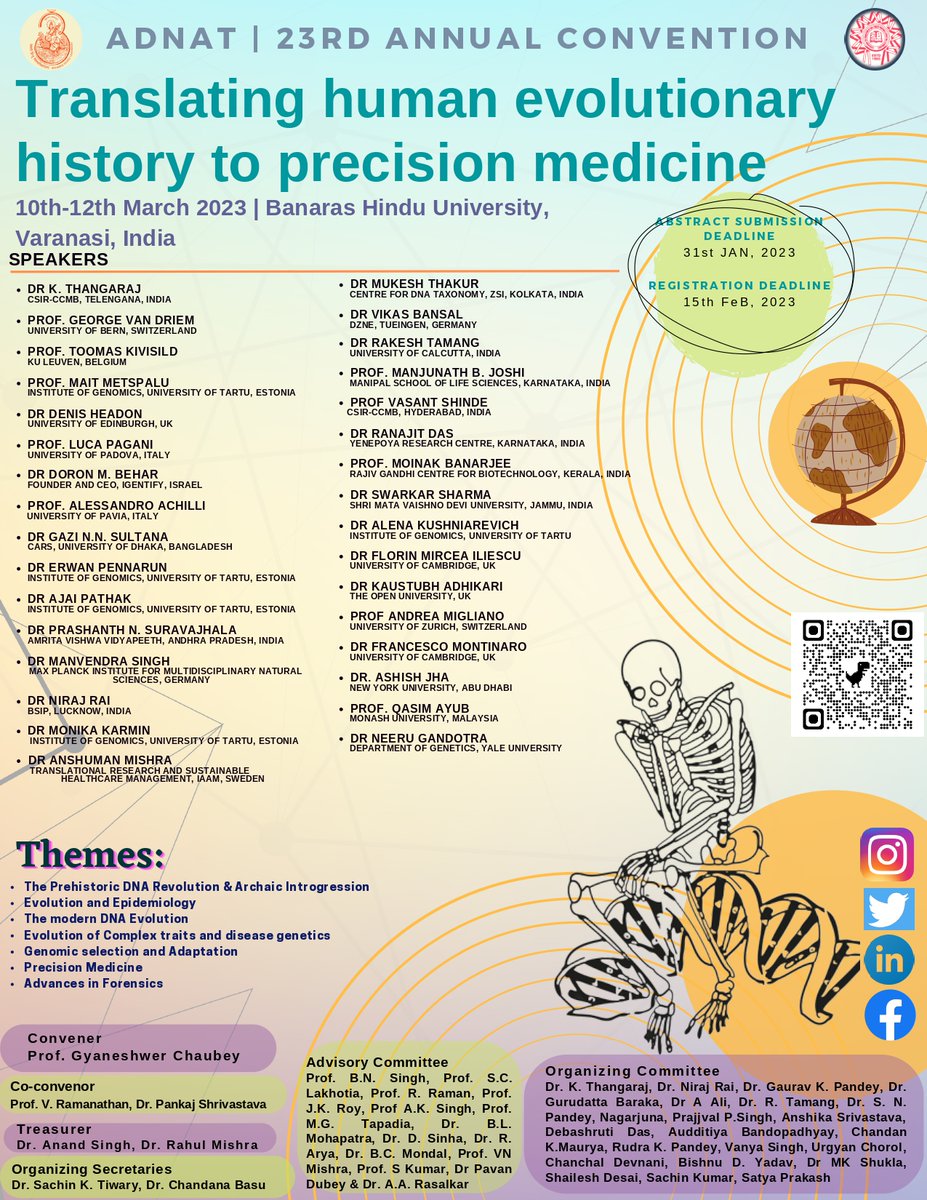 IndiaBioscience's tweet photo. @bhupro is organizing a Translating human evolutionary history to precision medicine.
🗓️10-12 Mar
Application deadline: 15 February
More details here - https://t.co/AZ91rAeUk7 #ScienceJobsTuesday https://t.co/fNwuSm1sgz