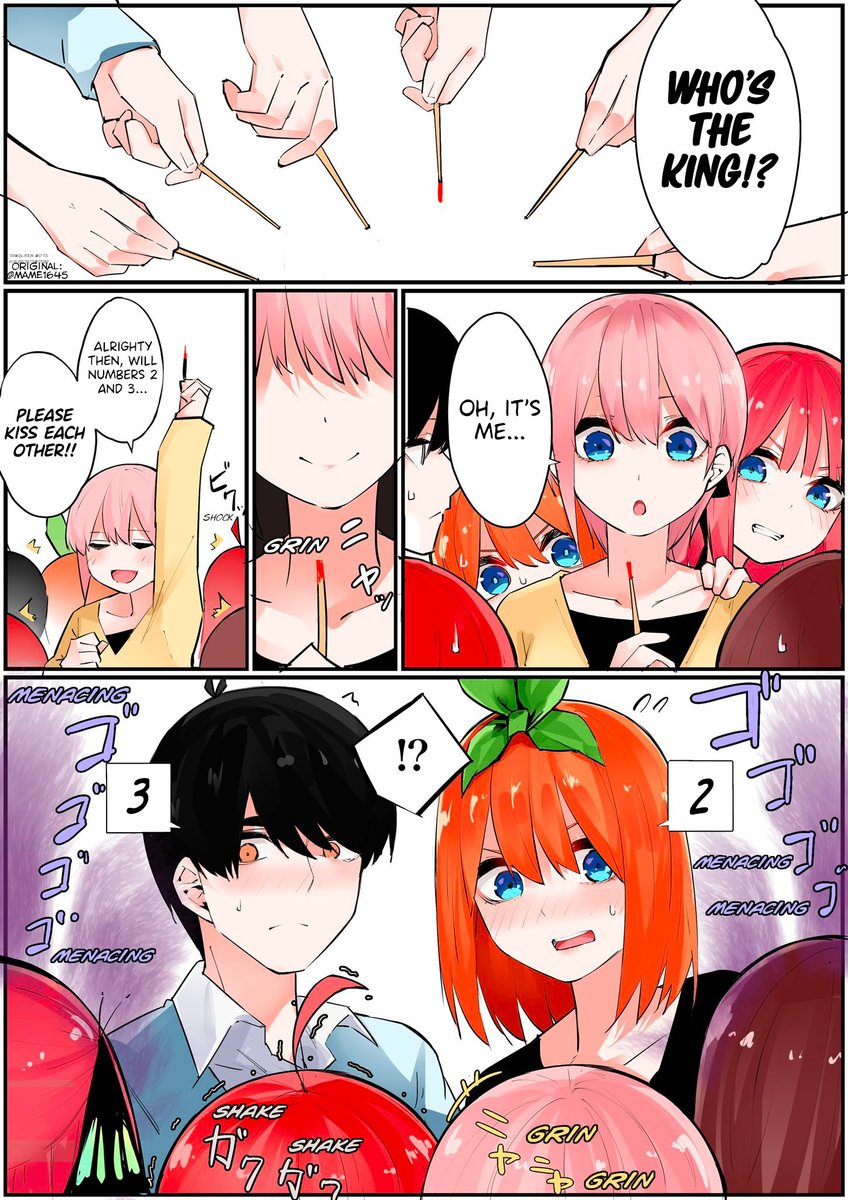 Rob (ロブ)さんがTwitterに投稿した中野四葉(五等分の花嫁)のイラスト。