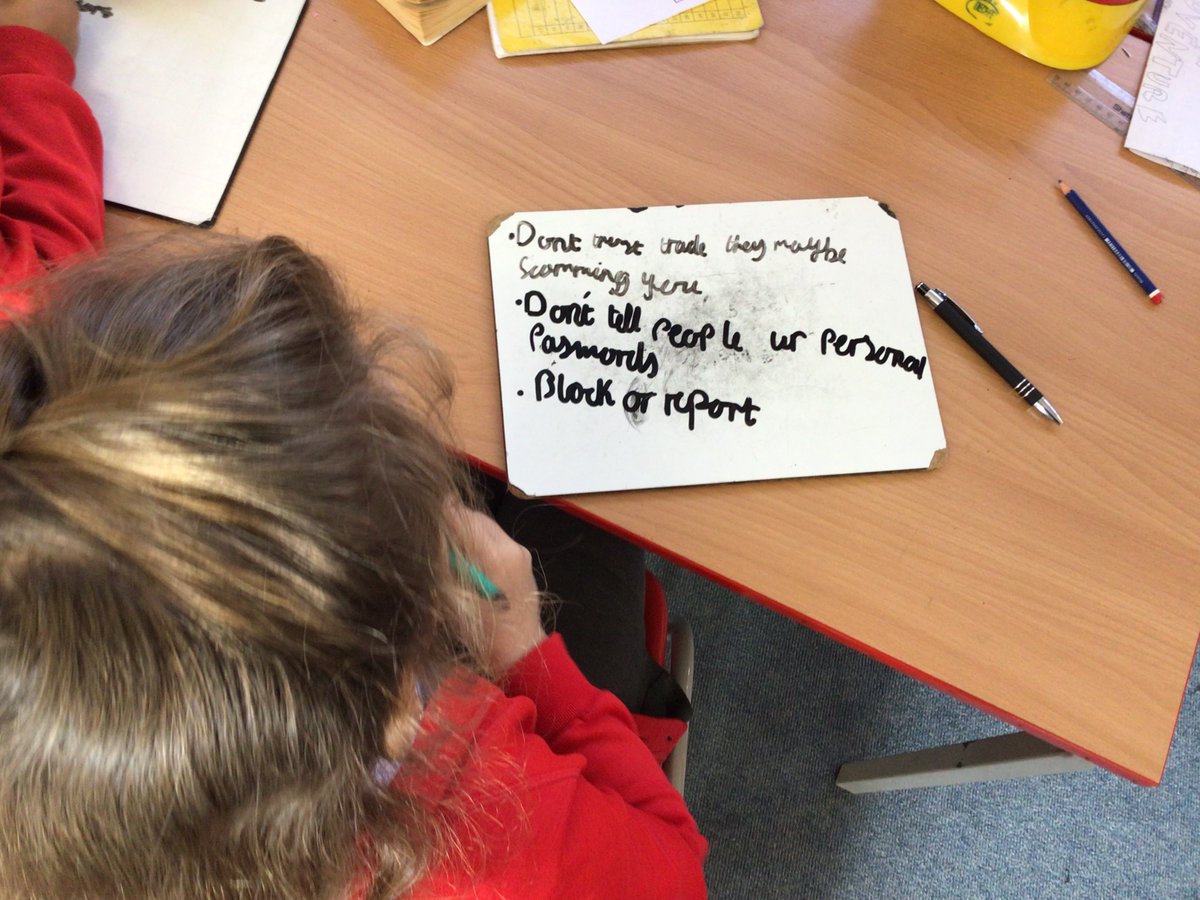 LongshawYear1's tweet photo. Year 3 have been thinking about how to stay safe online and I have to say I was very impressed with their answers. They have decided to share their knowledge with the younger children in the school. I cant wait to see their information booklets later. @LongshawAcademy https://t.co/4PQYdWvaOS