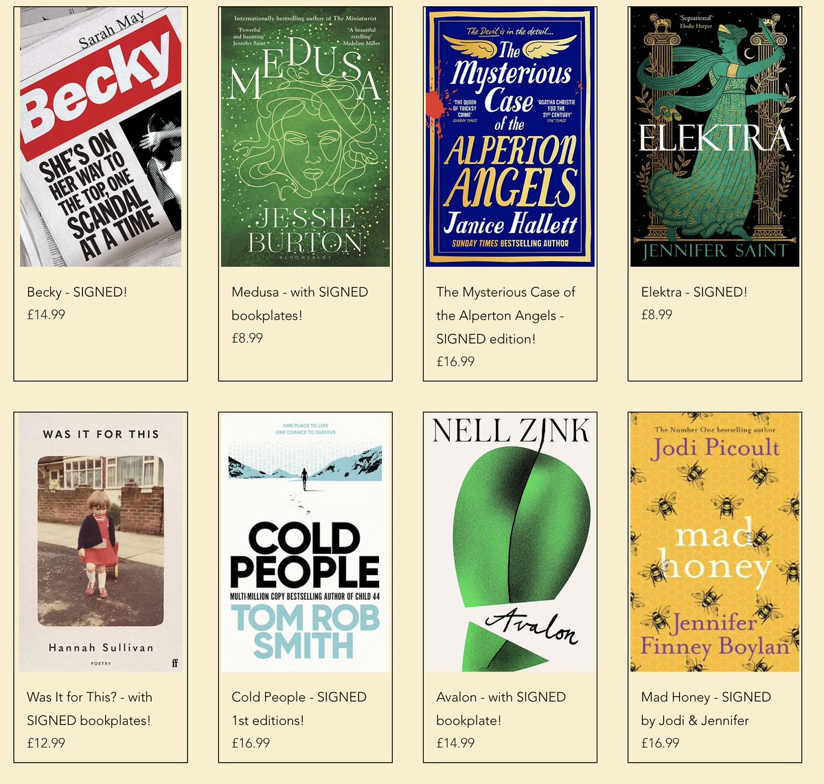 We've such an exciting selection of #SIGNED fiction, but sales have been terrible all of '23.
If you see something you fancy please consider shopping #indie. We even have a brilliant reward point scheme, and also a very-well stocked #sale section
FoxLaneBooks.co.uk