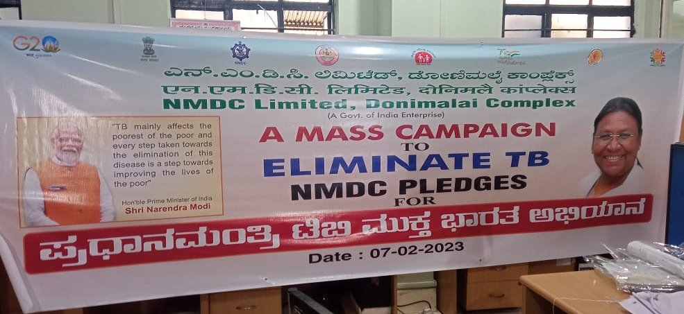 NMDCDonimalai's tweet photo. Sensitization of all the employees regarding 'Eliminating TB' at NMDC, Donimalai, Sandur on 07 Feb. 23 
@BallariHfwo
 @TbDivision
 @sureshshastri06
 @TBHDJ
 @Hamsa1014
 @SteelMinIndia
 @nmdclimited
 @SteelMinIndia
 @CMofKarnataka
 @TbDivision
 @DHFWKA
 @mla_sudhakar
 @TBFREEKA https://t.co/odOtVZu6BQ