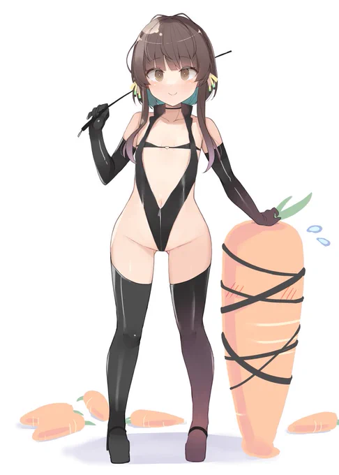 鵜来の普段の戦闘着。 #艦これ 