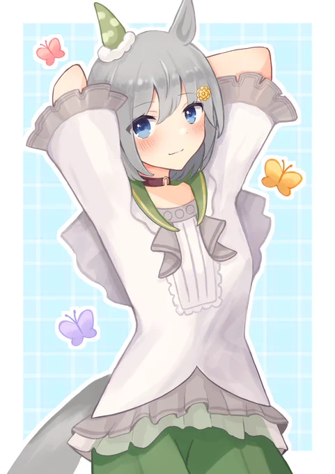 セイちゃんイラストまとめ本の表紙になる予定です〜#ウマ娘 